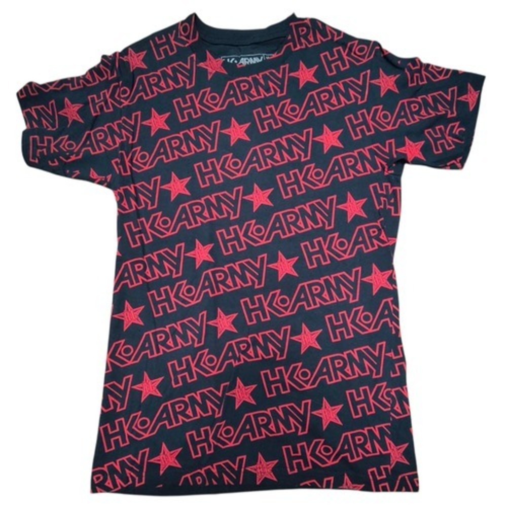 HK Army Russian Legion All Over Paintball Blue/Red Mens Small T-Shirt